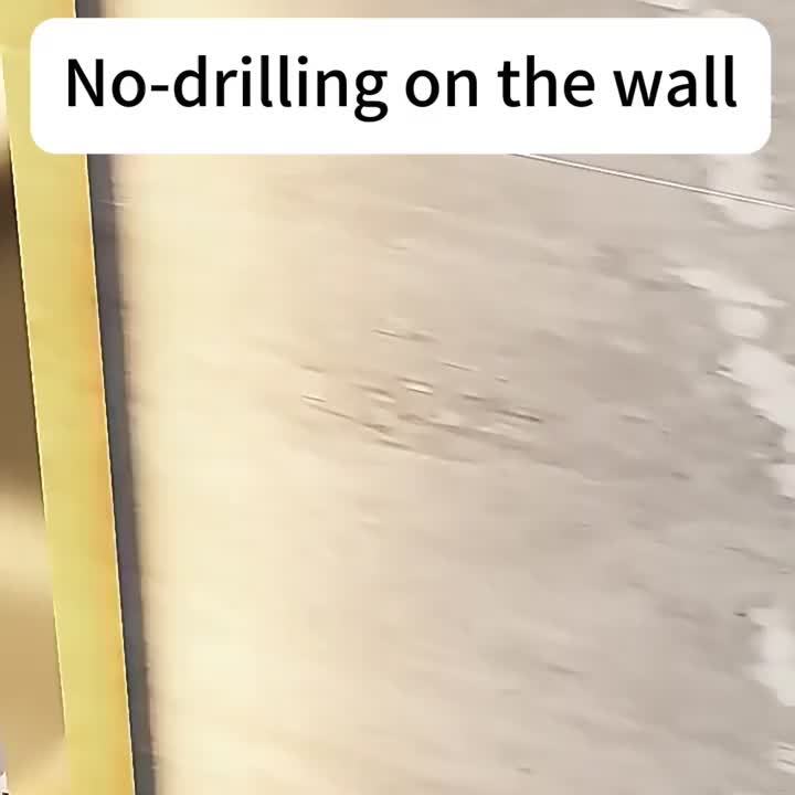 Wall-Mounted Shower Caddy, Large Capacity, No-Drill Installation, Floating Shelf for Bathroom and Kitchen, Space-Saving, Easy to Install, Holds Toiletries, Cosmetics, and Miscellaneous Items, Oil Rubbed Finish, Durable Plastic Material