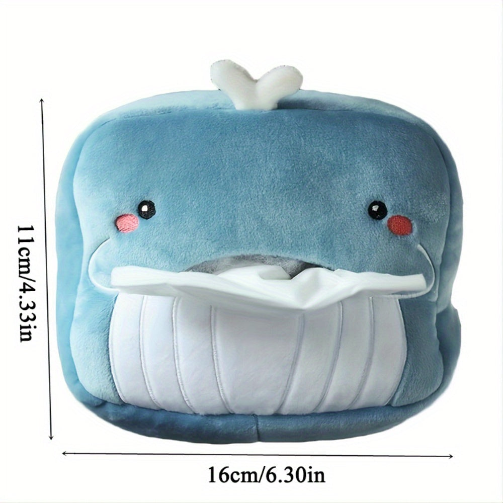 Cute Plush Animal Car Tissue Box Holder - Portable, Multi-Functional Drawer Design For Women'S Vehicles Cute Car Accessories For Women Tissue Box Holder Car