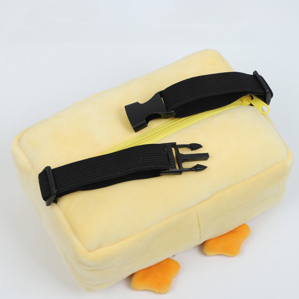 Cute Plush Animal Car Tissue Box Holder - Portable, Multi-Functional Drawer Design For Women'S Vehicles Cute Car Accessories For Women Tissue Box Holder Car