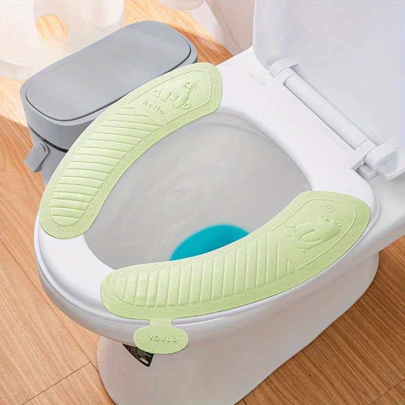 Waterproof Massage Toilet Seat Cushion Cover, Hand Washable, Water-Resistant, Adhesive Portable Toilet Sticker for All Seasons