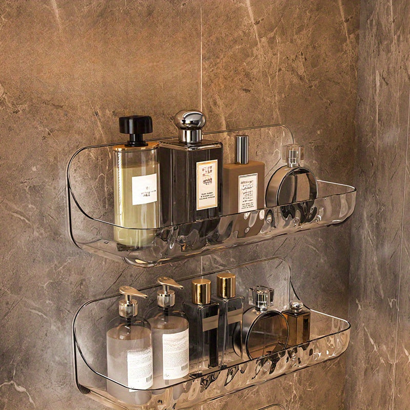 Clear Acrylic Bathroom Organizer: Wall-Mounted, Large Size, 24Cm X 9.44In, Perfect for Storage And Organization in Your Bathroom RV Showers