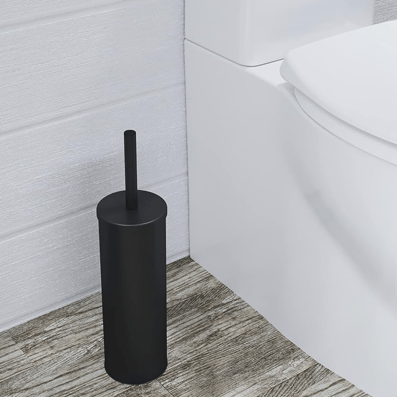 Freestanding Stainless Steel Toilet Brush and Holder Cleaning Kit for Bathroom