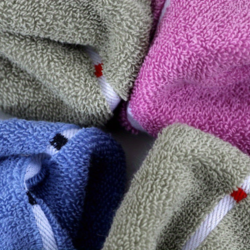 1pc Ultra-Absorbent Thick Towel for Adults - Pink, Blue & Gray Striped Design - Perfect for Face, Sweat, Outdoor & Camping Use - Modern Rectangular Hand or Dry Clean Towel