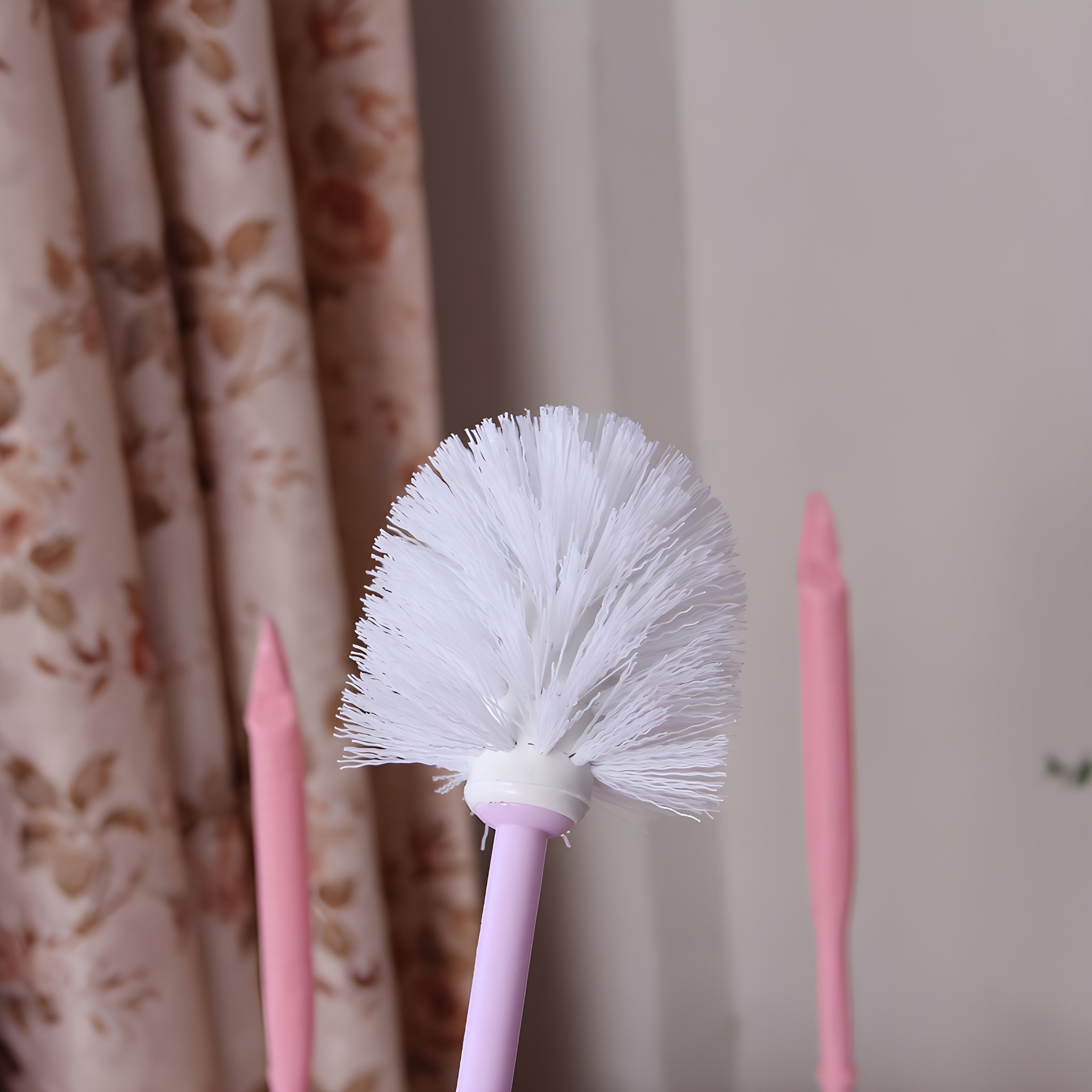 For Hello Kitty for Kuromi for Cinnamoroll for My Melody Toilet Brush Set, Durable Plastic, Easy-to-Use, Creative Design, Ideal for Home Bathroom Cleaning, Bathroom Accessories | Playful Design | Durable Plastic, Toilet Brush