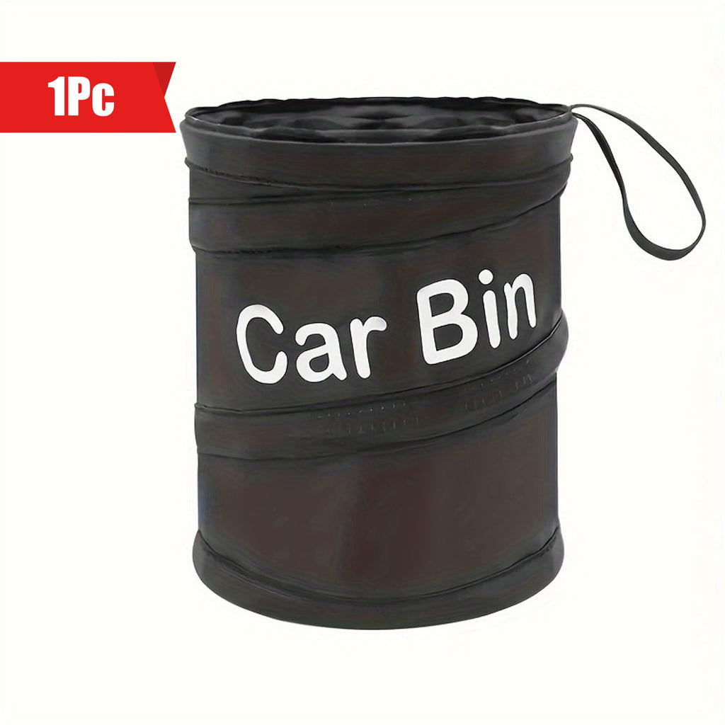 1PC Portable Folding Trash Can - Durable Polyamide Material, Leakproof, Hangable Design for Cars, Home, Office - Essential for Travel and Camping