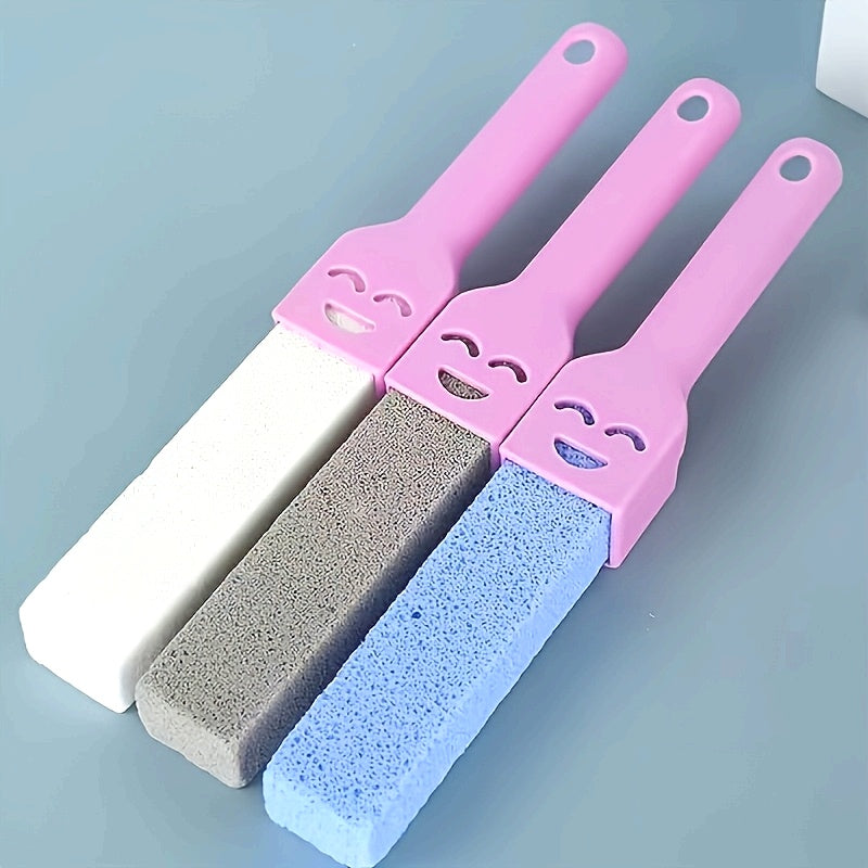 Set of 2pcs (limestone + handle), long handled limestone toilet brush, cleaning brush, no dead end brush, Toilet Power Descaling device - perfect for bathroom\u002Fpool\u002Fhome cleaning!