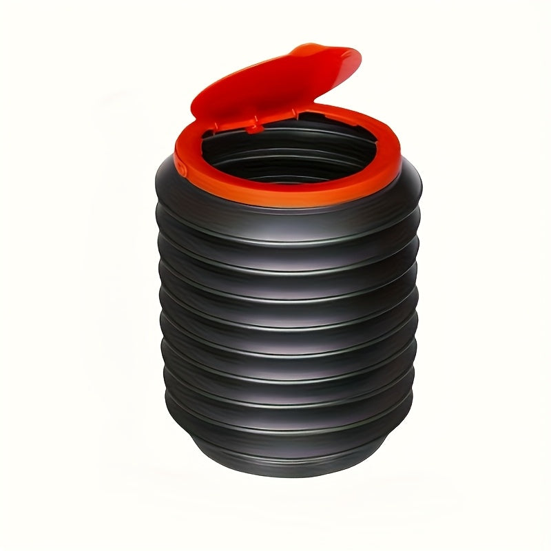 1.06gal Portable Camping Folding Trash Can with Lid - Compact, Collapsible Magic Bucket Garbage Bin, Multi-Functional Telescopic Water Bucket for Outdoor Activities, Travel-Friendly Storage Bucket, Trash Can for Outdoor Use