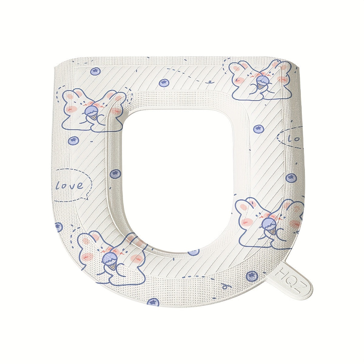 Waterproof Toilet Seat Cushion with Cute Bunny Design - Soft, Washable, Portable, All-Season Comfort for Home Use, Buttocks Comfort|Playful Design|Easy Installation