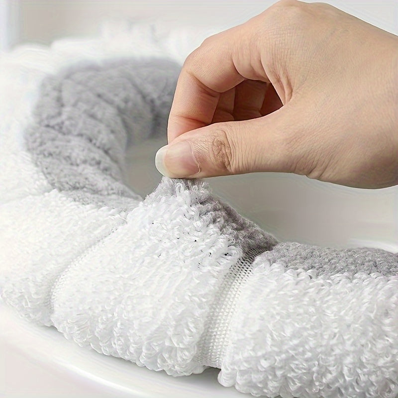 Waterproof Toilet Seat Cover, Universal Fit, Thickened Winter Bath Mat, Removable Cushion, Hand Wash Only, Soft, for Butt Comfort, Home Health & Hygiene Supplies