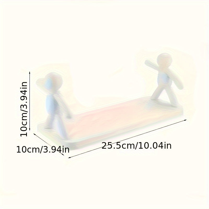 Chic Humanoid Wall-Mounted Storage Shelf - Modern Plastic Organizer for Kitchen & Bathroom