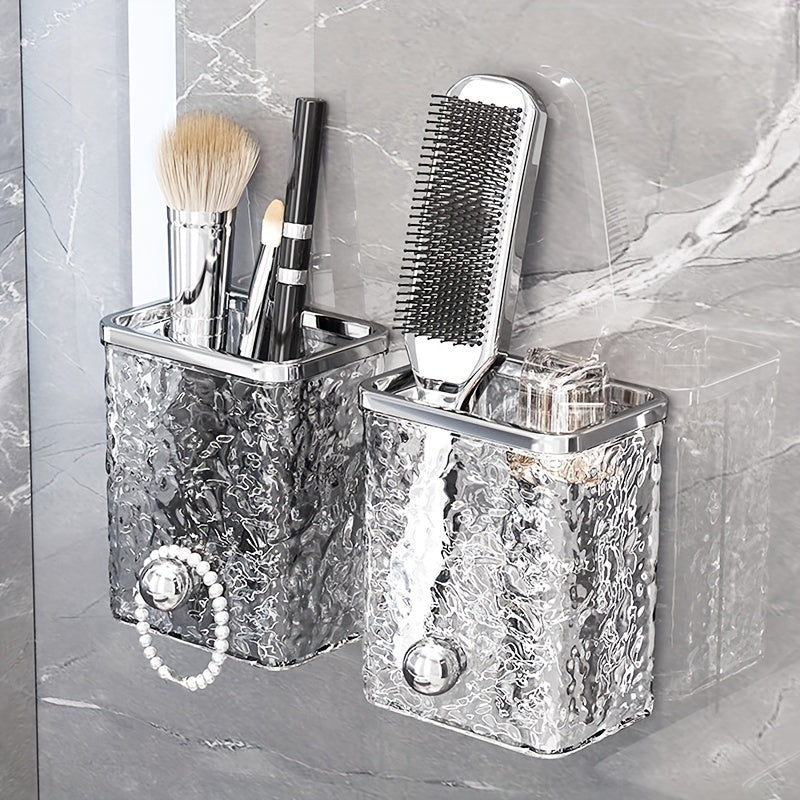 Glacier Pattern Wall-mounted Storage Box without Drilling Bathroom Toiletries Storage Rack Bathroom Storage Shelf