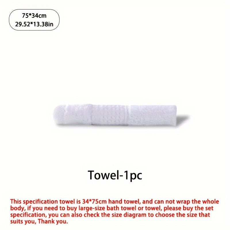 Set of Three Or Six Soft, Absorbent Cotton Towels And Bath Towels.