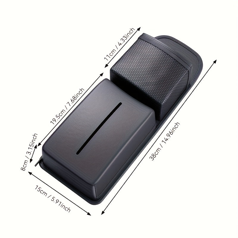 Multifunctional Car Tissue Box, Side Seat Tissue Holder for Cars, Practical Storage Hanging Bag Paper Dispenser, Car Organizer - Ideal Gift