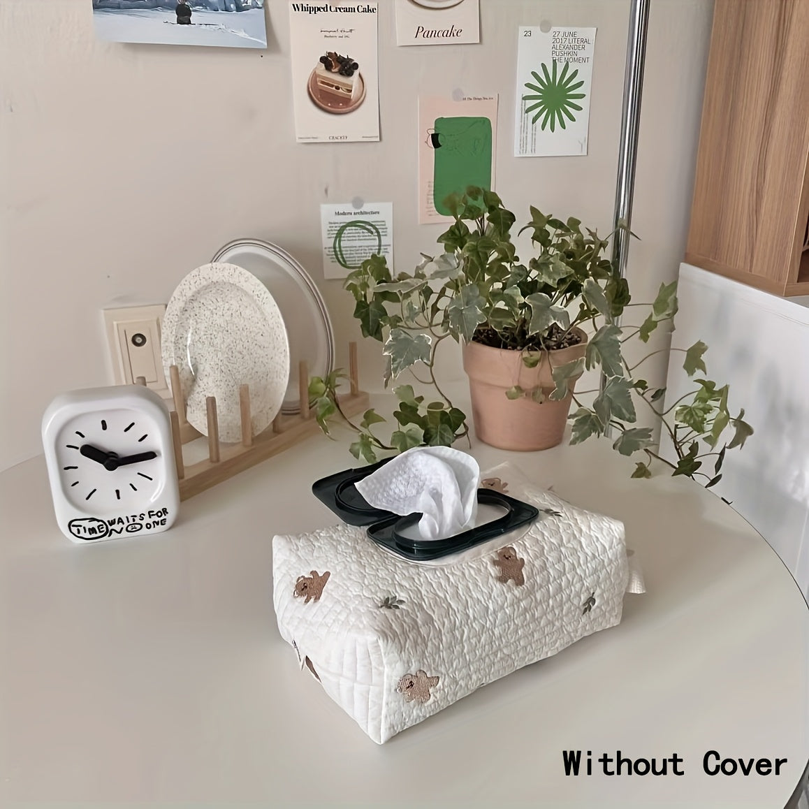 1pc Large Capacity Portable Travel Tissue Box Organizer with Flip Lid - Durable Polyester Fabric, Unfinished Design for Home, Office & On-the-Go Use, Travel Tissue Organizer | Decorative Tissues | Durable Organizer, Travel Tissue Packs