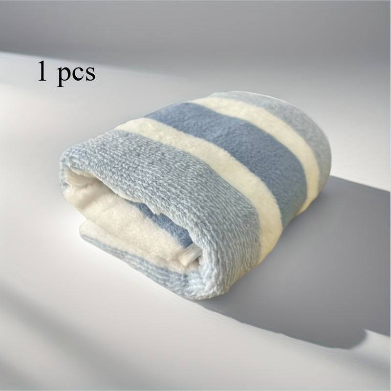 1pc Modern Striped Polyester Blend Bath Towel - Absorbent, Soft & Plush, Perfect for Beach, Bathroom & Home Decor, Ideal Father'S Day & Mother'S Day Gift, Bathroom Towel | Modern Bathroom Decor | Polyester Blend