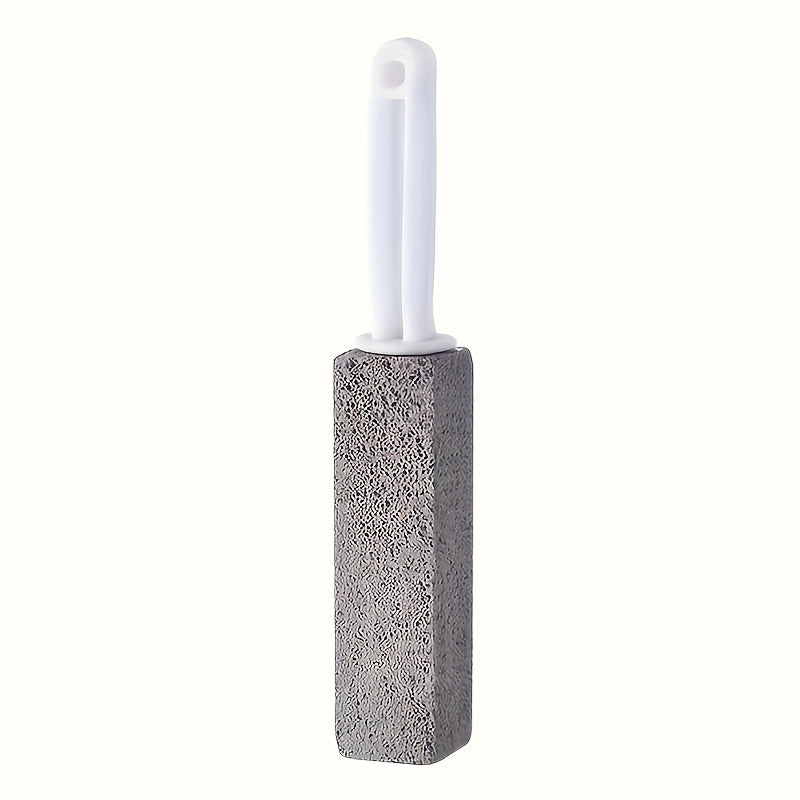 Pumice Stone Toilet Bowl Cleaner Brush - Stain Removal for Bathrooms, Patios & Poolside - Manual, Non-Scratch Cleaning Tool with Plastic Handle - Household Cleaning Essentials, Bathroom Cleaning Tool|Pumice Stone Brush|Nonstick Surface Brush