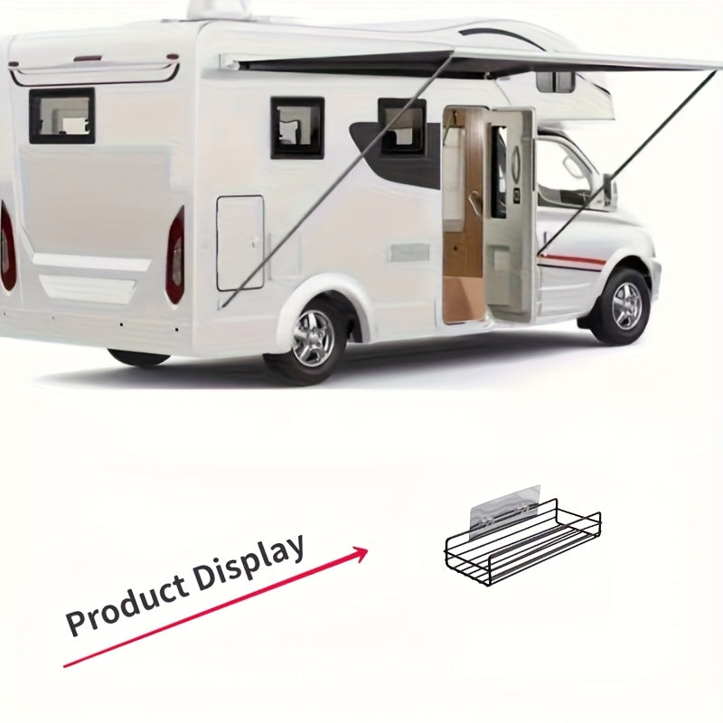 1pc No-Drill Wall-Mounted Wrought Iron Bathroom Shelf - Rust-Proof 3-Tier Shower Organizer with Suction Cups, Black Metal Storage Rack for Toiletries, Towels & Bottles, Toiletry Holder | Modern Bathroom Decor | Nodrill Installation, Bathroom Accessories