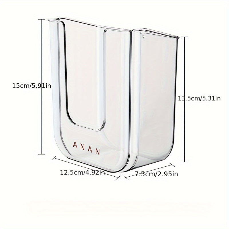 Easy-Install Luxury Square Plastic Tissue Holder - Wall-Mounted, No-Drill Bathroom Organizer for Face Towels & Wet Wipes, Storage Box, Dispenser