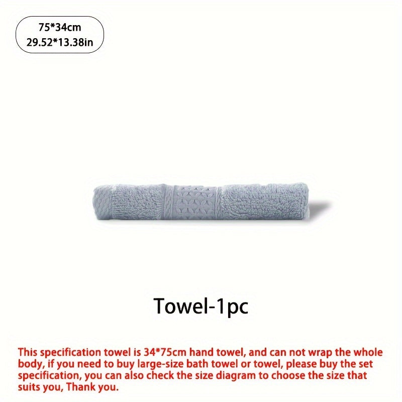 Set of Three Or Six Soft, Absorbent Cotton Towels And Bath Towels.