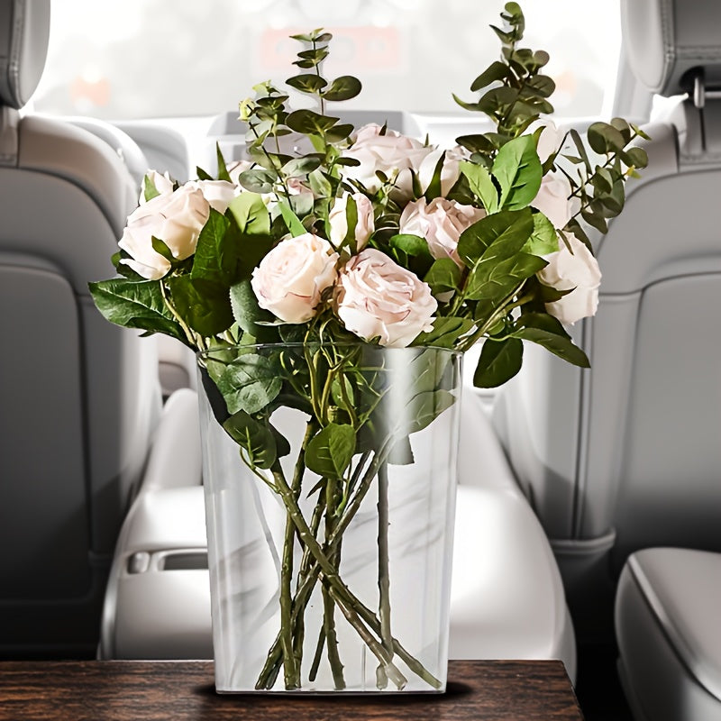 A 3.17gal Minimalist Car Trash Can That Can Also Serve As a Party Ice Bucket Or a Flower Pot. It Has a Large Capacity And Is Suitable for Various Settings Like Home And Office.