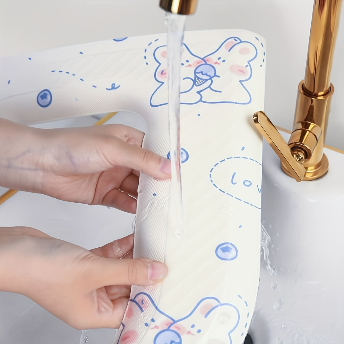 Waterproof Toilet Seat Cushion with Cute Bunny Design - Soft, Washable, Portable, All-Season Comfort for Home Use, Buttocks Comfort|Playful Design|Easy Installation