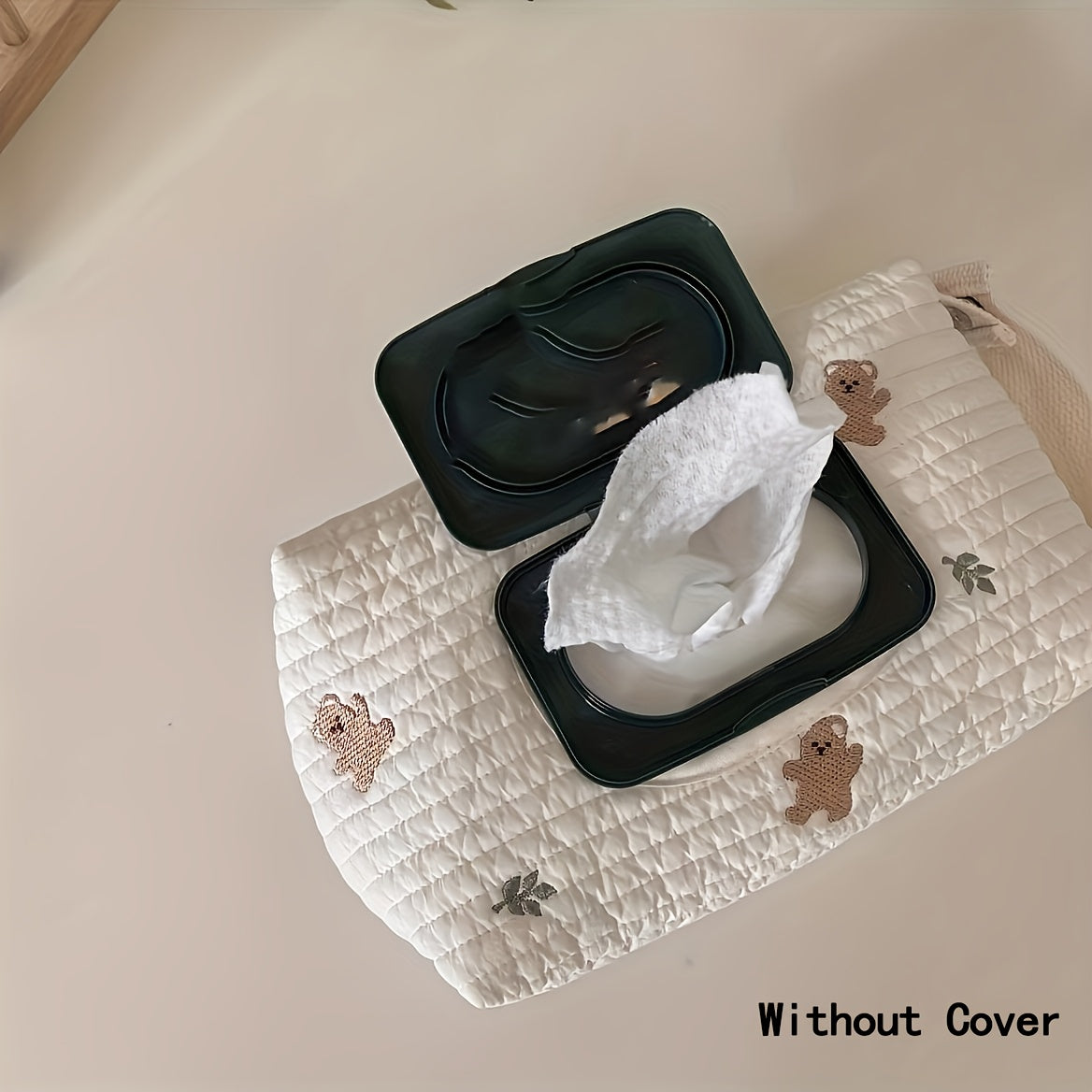 1pc Large Capacity Portable Travel Tissue Box Organizer with Flip Lid - Durable Polyester Fabric, Unfinished Design for Home, Office & On-the-Go Use, Travel Tissue Organizer | Decorative Tissues | Durable Organizer, Travel Tissue Packs