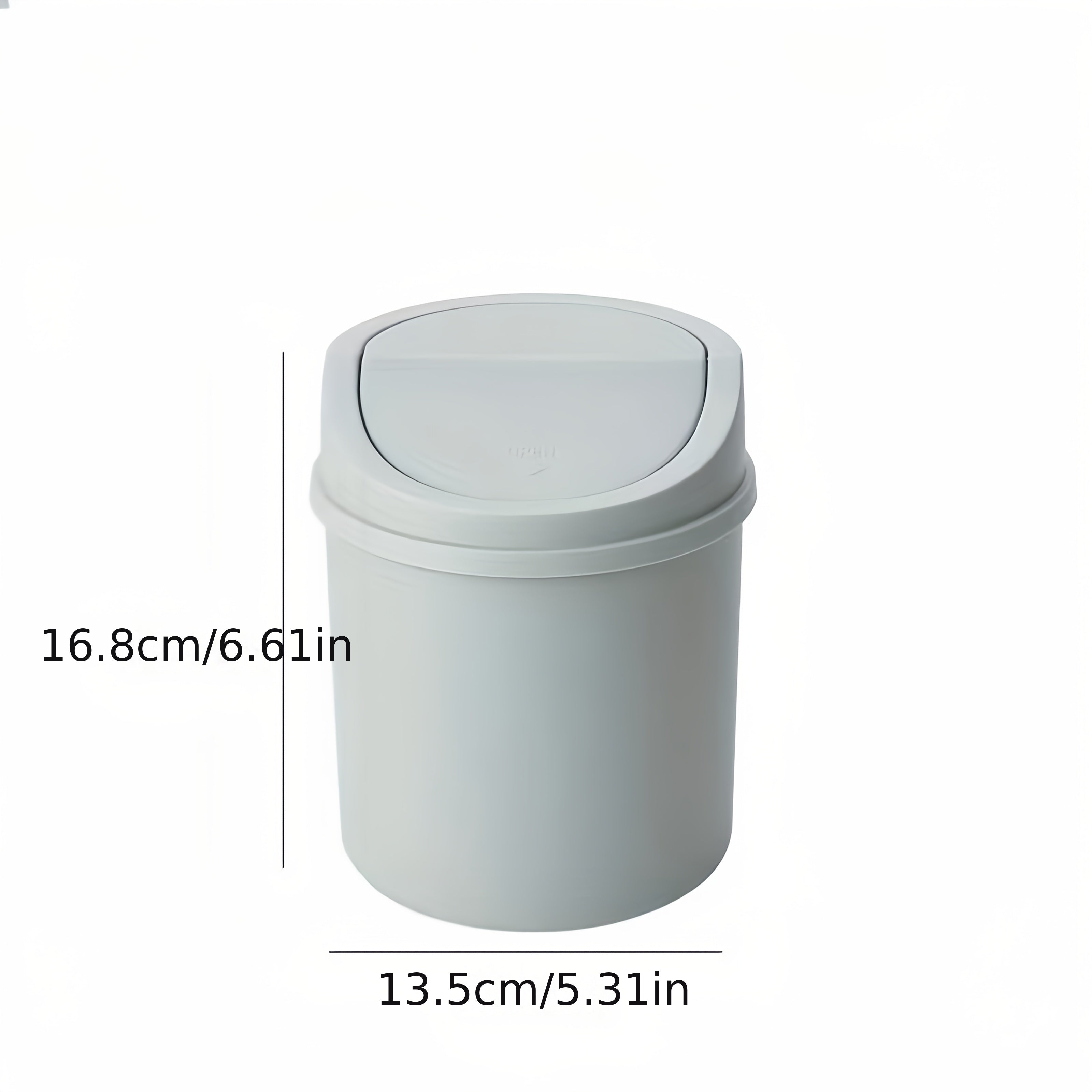 Compact Portable Flip-Top Desktop Trash Can - Space-Saving, Easy-Clean Mini Waste Bin, 2025 New Model for Home and Office Use, Durable Plastic Material with Flip Lid, Office Supplies And Accessories