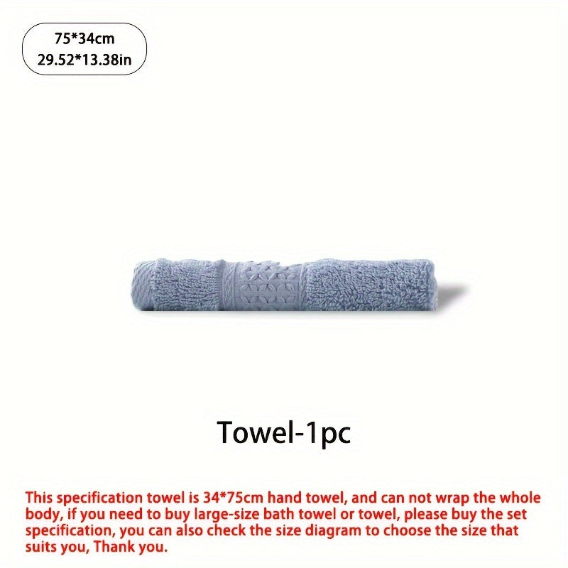 Set of Three Or Six Soft, Absorbent Cotton Towels And Bath Towels.