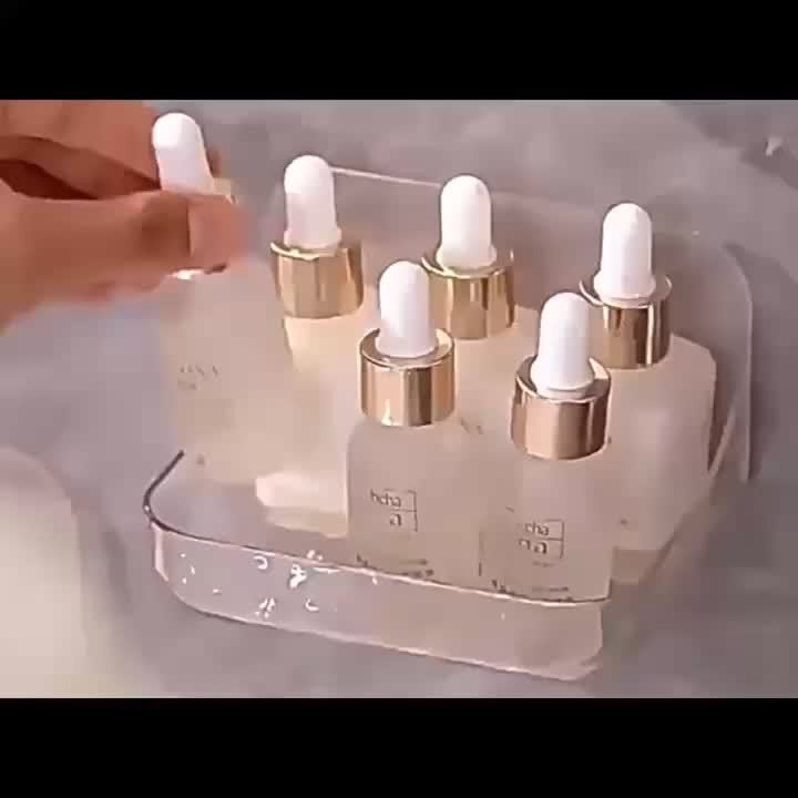 Clear Acrylic Bathroom Organizer: Wall-Mounted, Large Size, 24Cm X 9.44In, Perfect for Storage And Organization in Your Bathroom RV Showers