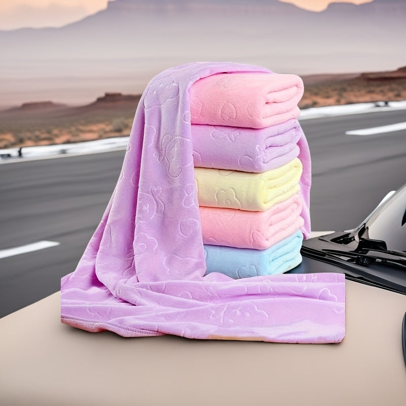 Super Soft Microfiber Bath Towel, Highly Absorbent and Quick Drying Design with Cute Bear Pattern, Suitable for Bathroom, Shower, Swimming Pool and Beach - 200g Thickened Microfiber Cloth