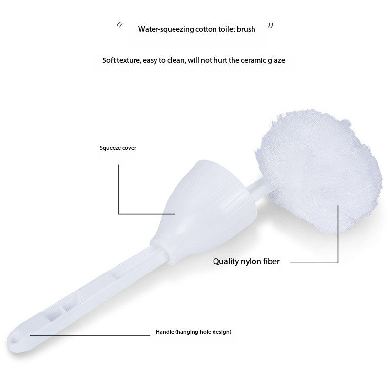 Multi-Functional Soft Bristle Toilet Brush with Long Handle, Plastic Material, Uncharged, for Bathroom and Toilet Cleaning, Hotel Quality Bathtub Brush