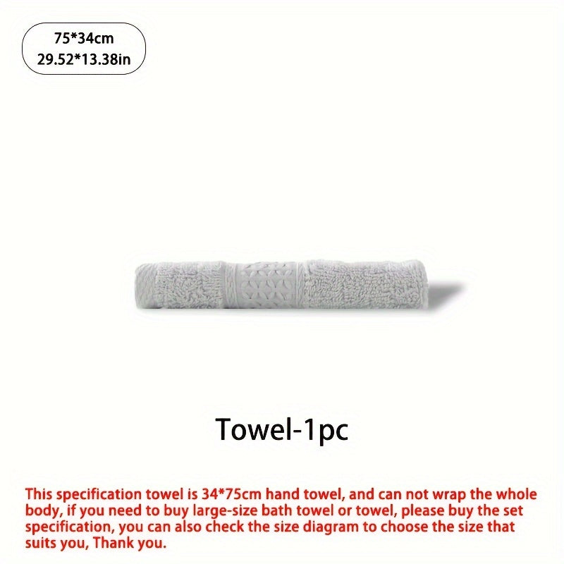 Set of Three Or Six Soft, Absorbent Cotton Towels And Bath Towels.