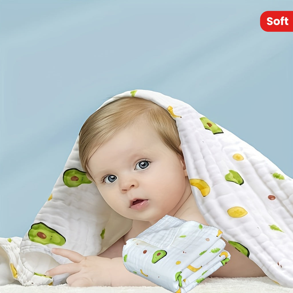 Super Soft 4-Layer Baby Bath Towel - Strong Water Absorption & Easy To Dry, Christmas Halloween Thanksgiving Day Gift